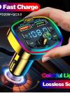 Car Bluetooth 5.0 FM Transmitter Wireless Adapter Mic Audio Receiver Auto MP3 Player 2.1A Dual USB Fast Charger Car Accessories - Image 3